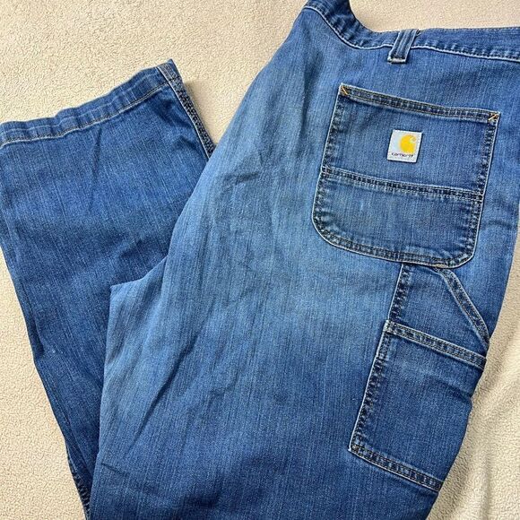 CARHARTT- Relaxed Fit 5-Pocket Men’s Jeans. Sz 46 x 30. - Picture 2 of 11